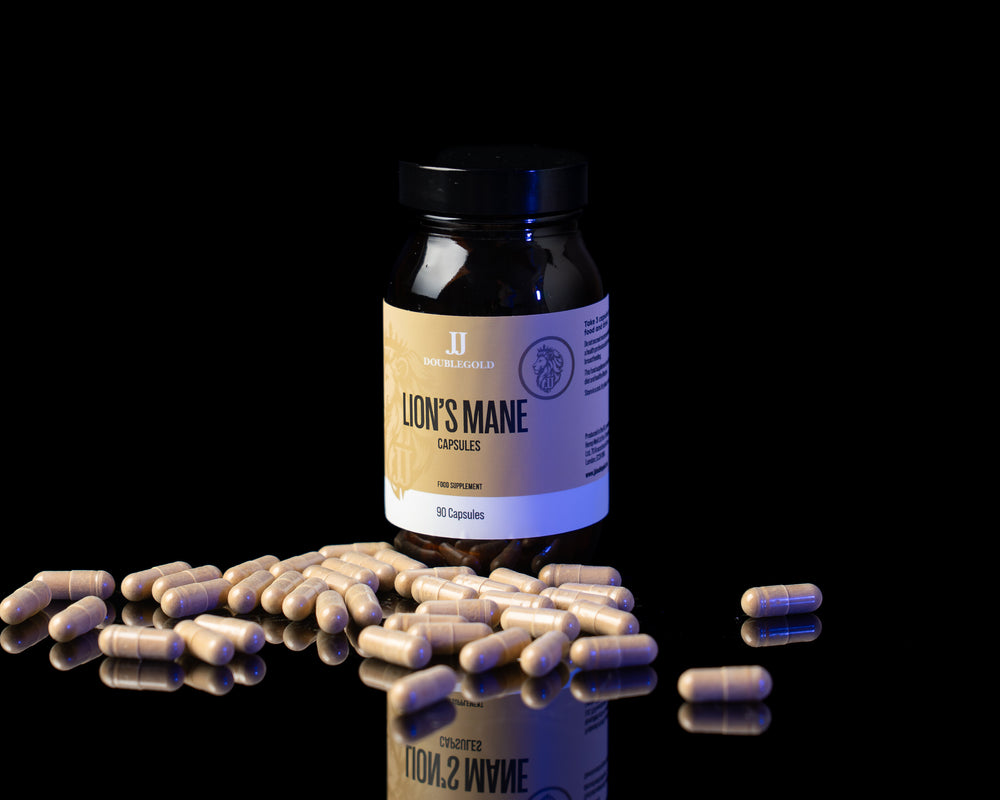 JJ Doublegold Lion's Mane Capsules | 500mg | 90 Capsules