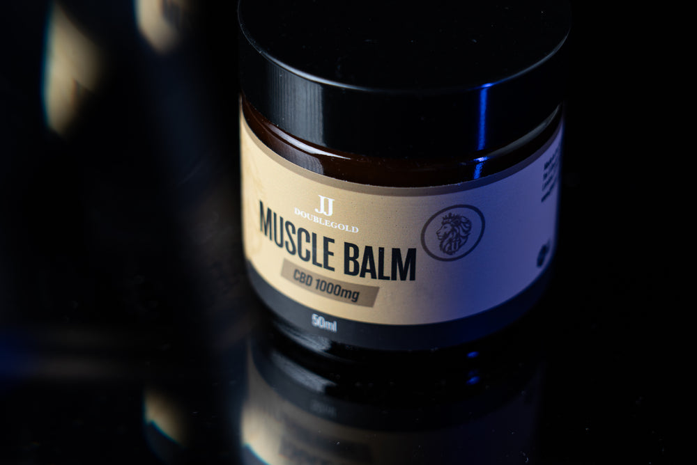 JJ Doublegold CBD Muscle Balm | 1000mg CBD | 50ml Glass Jar