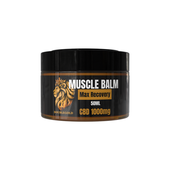 JJ Doublegold CBD Muscle Balm | 1000mg CBD | 50ml Glass Jar