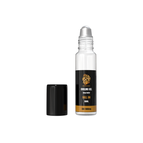 JJ Doublegold Cooling CBD Roll-on Gel | 1000mg CBD | 50ml Bottle
